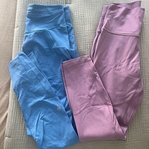 Lemon Blue and Pink Leggings